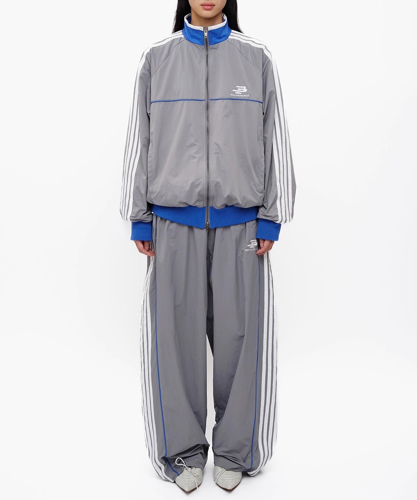 ルーズフィット サイドライン トラックパンツ XXK4376【MASONPRINCE】【2025AW】