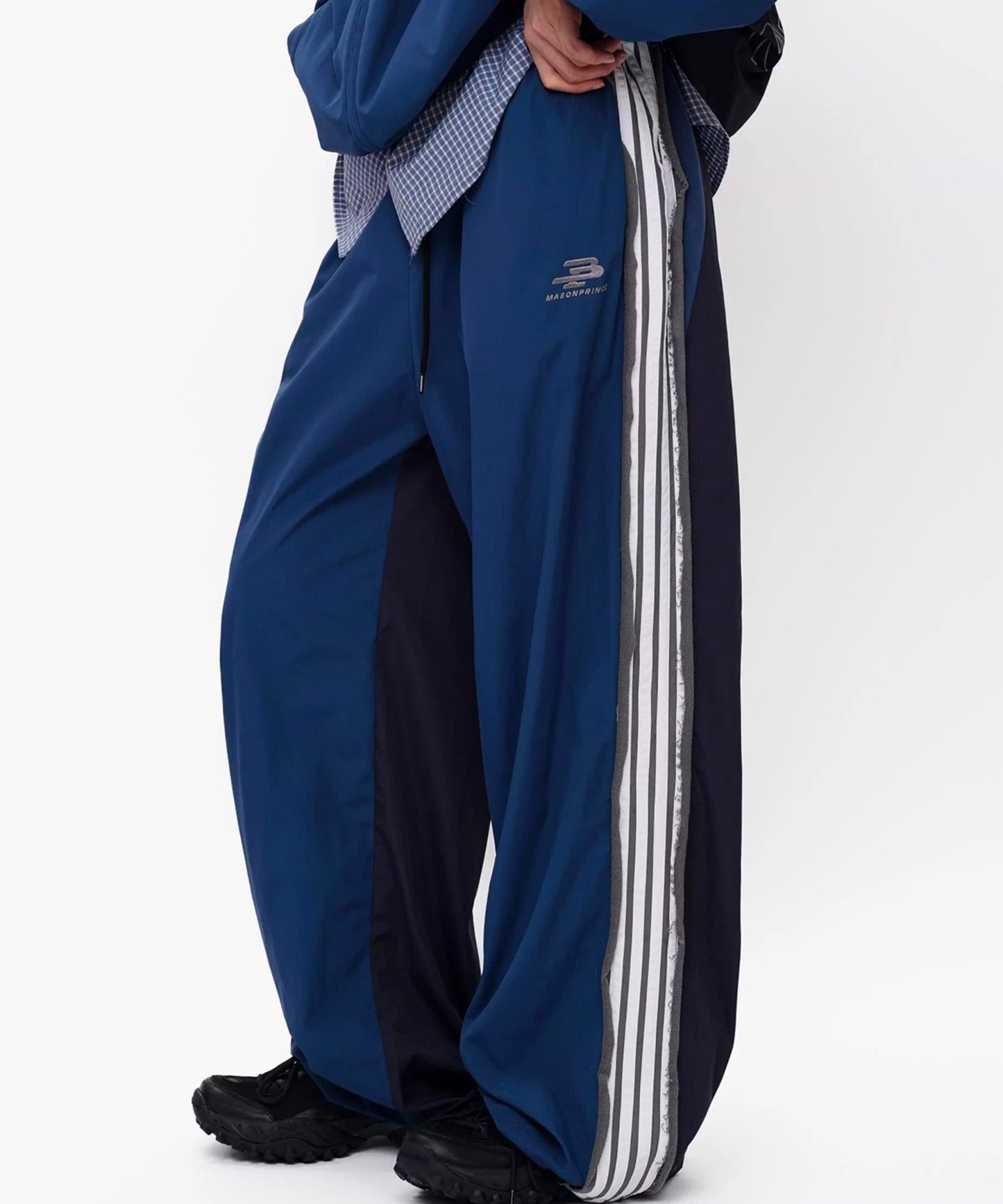 ルーズフィット サイドライン トラックパンツ XXK4380【MASONPRINCE】【2025AW】