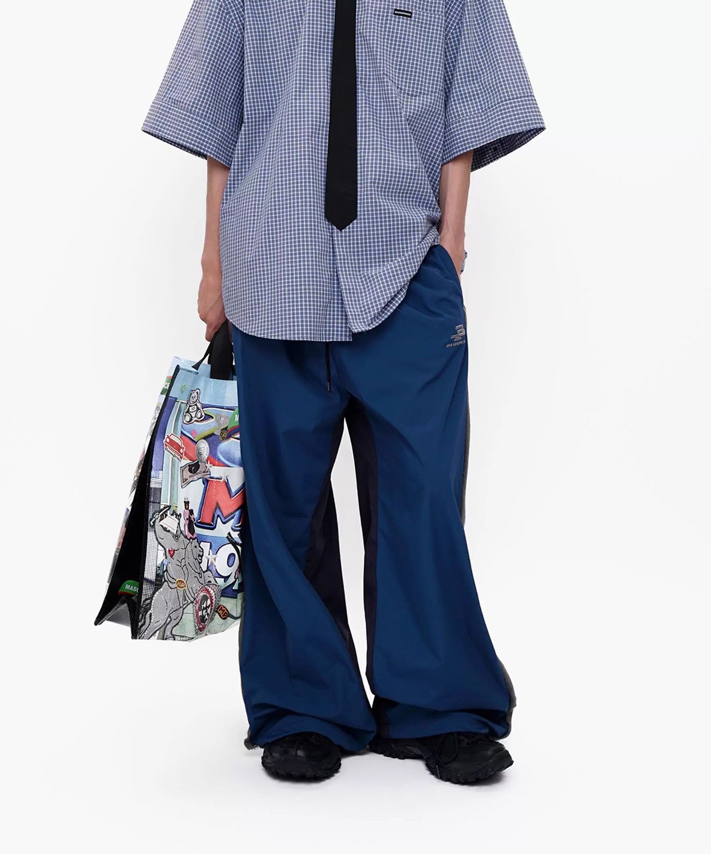 ルーズフィット サイドライン トラックパンツ XXK4380【MASONPRINCE】【2025AW】
