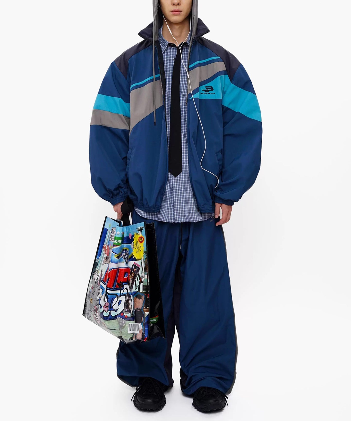 ルーズフィット サイドライン トラックパンツ XXK4380【MASONPRINCE】【2025AW】