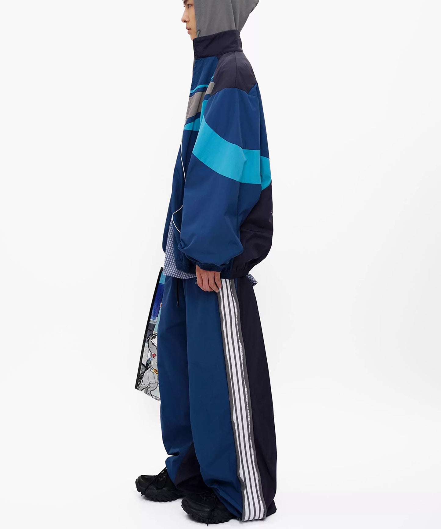 ルーズフィット サイドライン トラックパンツ XXK4380【MASONPRINCE】【2025AW】