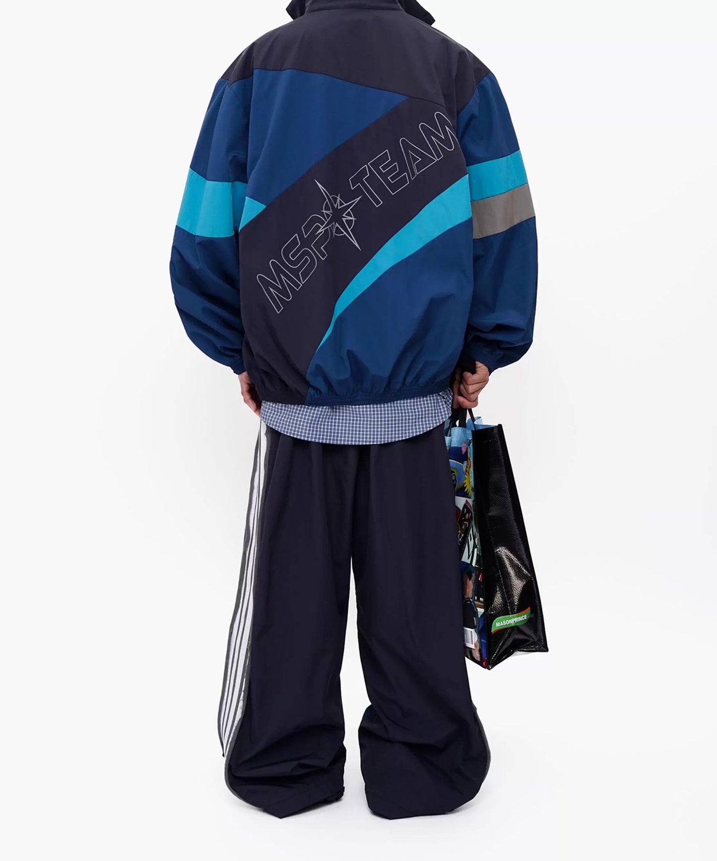 ルーズフィット サイドライン トラックパンツ XXK4380【MASONPRINCE】【2025AW】