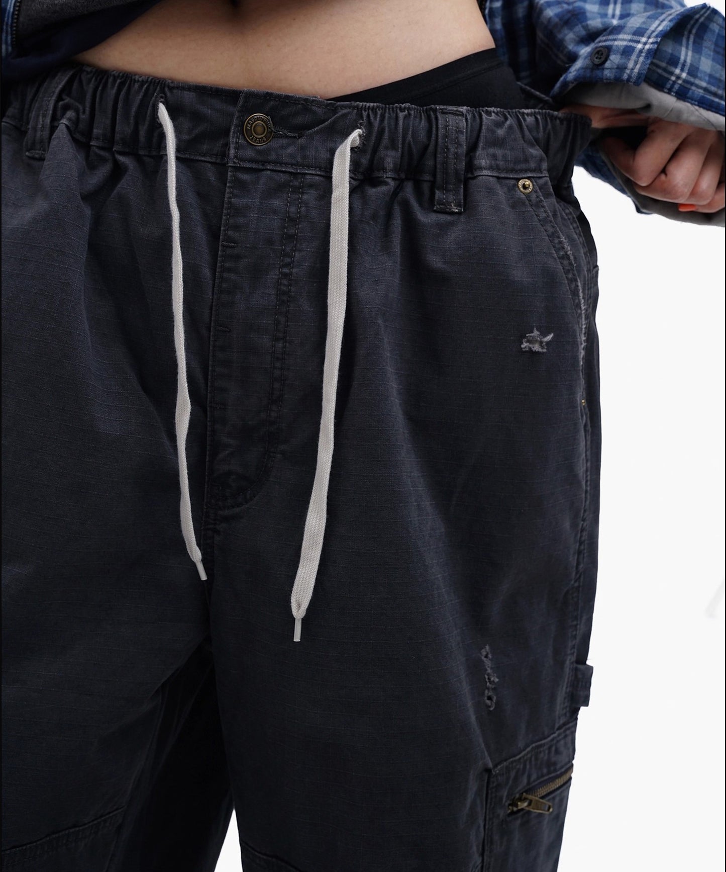 バギーシルエット ダメージ加工 カーゴパンツ XXK4382【MASONPRINCE】【2025AW】