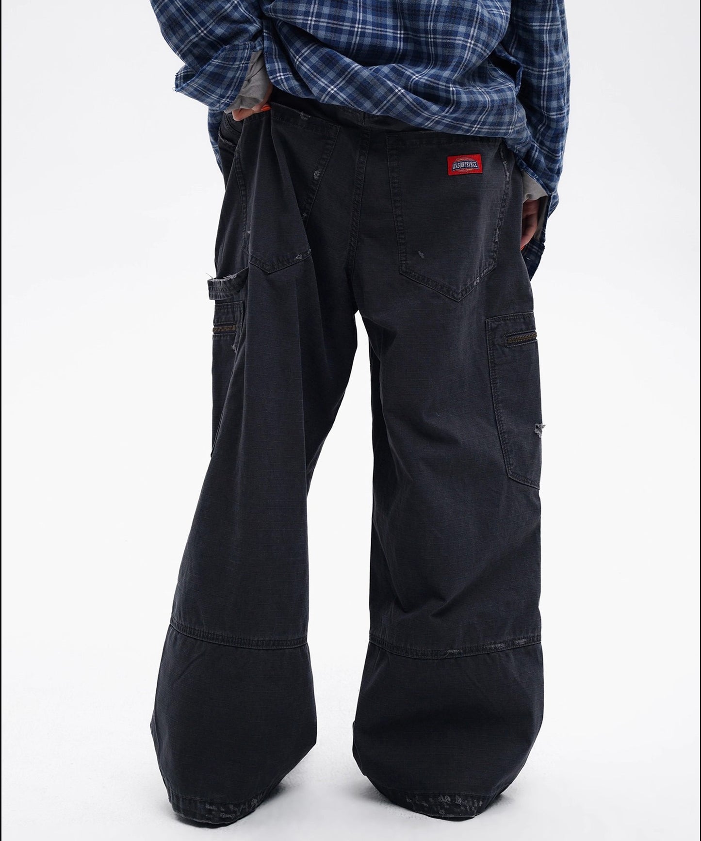 バギーシルエット ダメージ加工 カーゴパンツ XXK4382【MASONPRINCE】【2025AW】