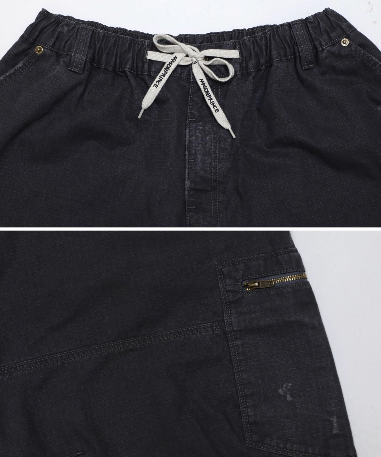 バギーシルエット ダメージ加工 カーゴパンツ XXK4382【MASONPRINCE】【2025AW】