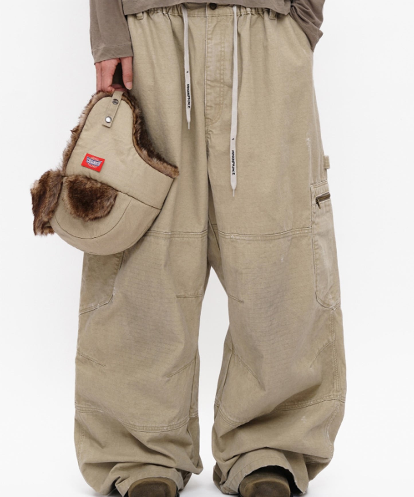 バギーシルエット ダメージ加工 カーゴパンツ XXK4382【MASONPRINCE】【2025AW】