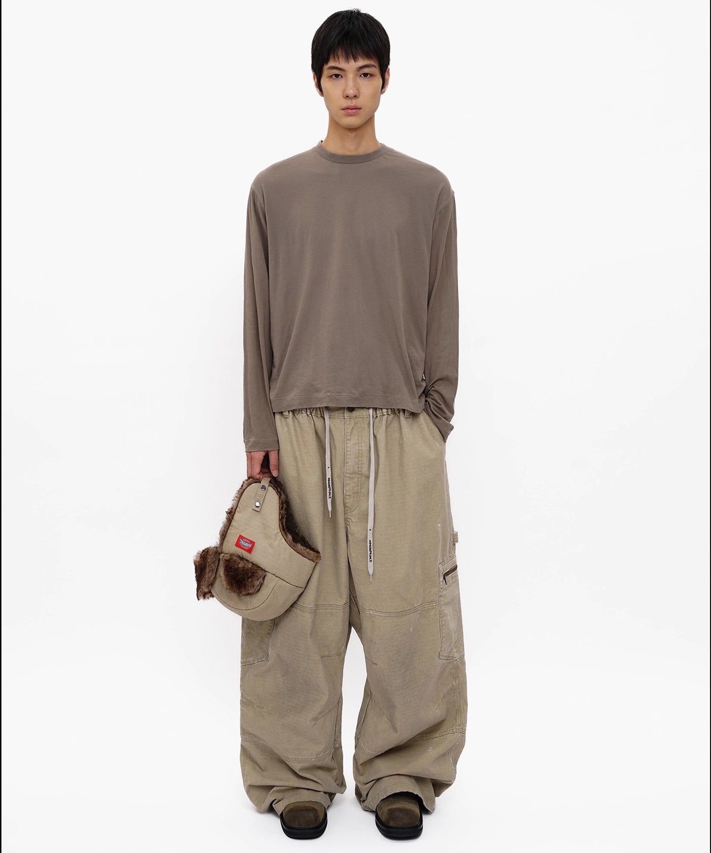 バギーシルエット ダメージ加工 カーゴパンツ XXK4382【MASONPRINCE】【2025AW】