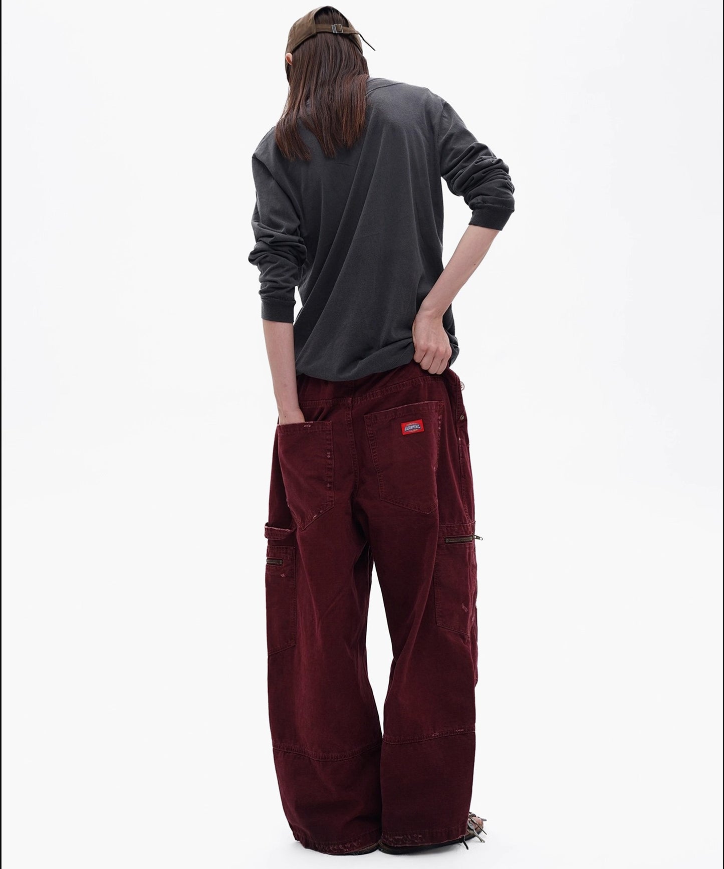 バギーシルエット ダメージ加工 カーゴパンツ XXK4382【MASONPRINCE】【2025AW】