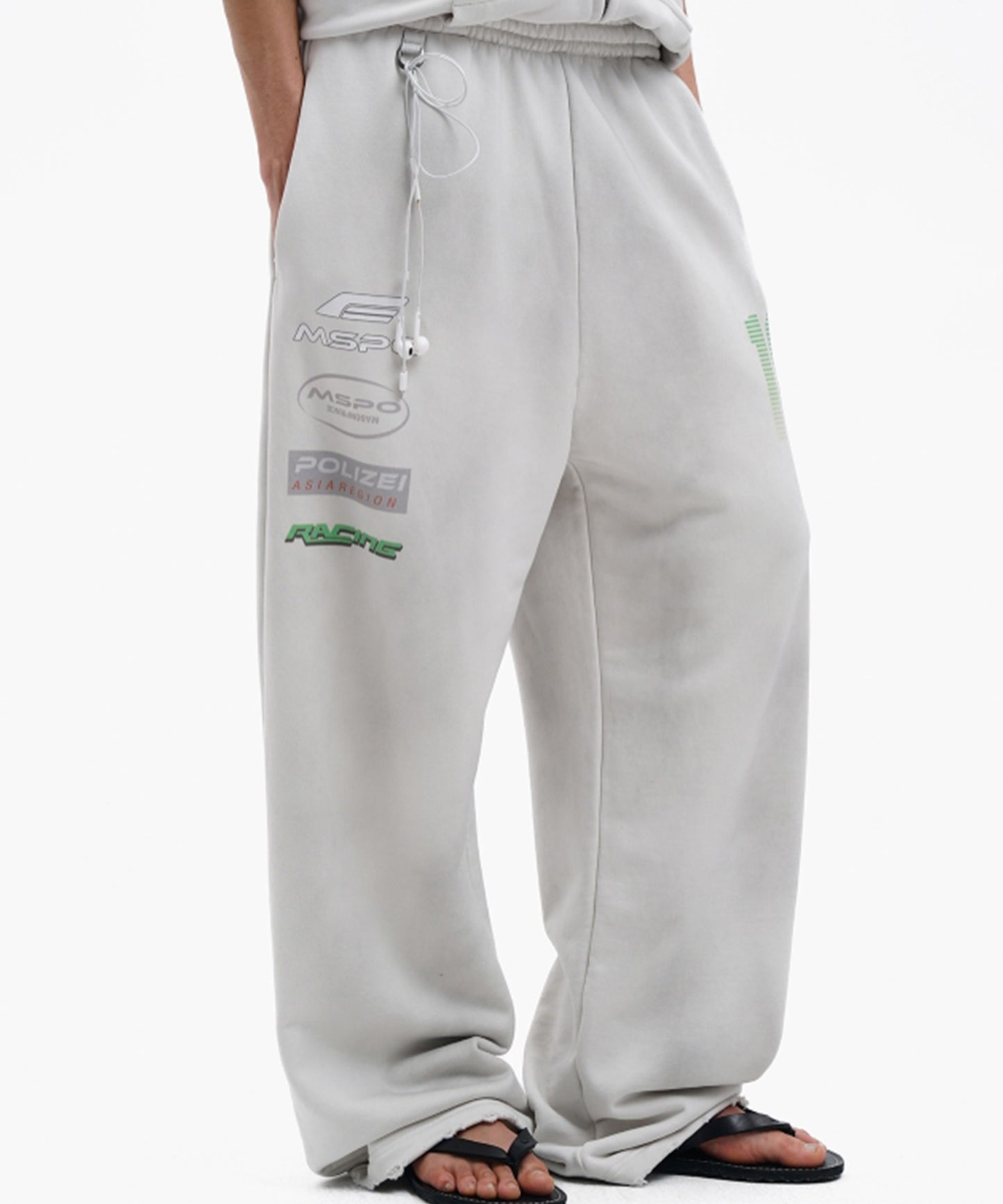 ルーズフィット レーシングデザイン スウェットパンツ XXK4394【MASONPRINCE】【2025AW】