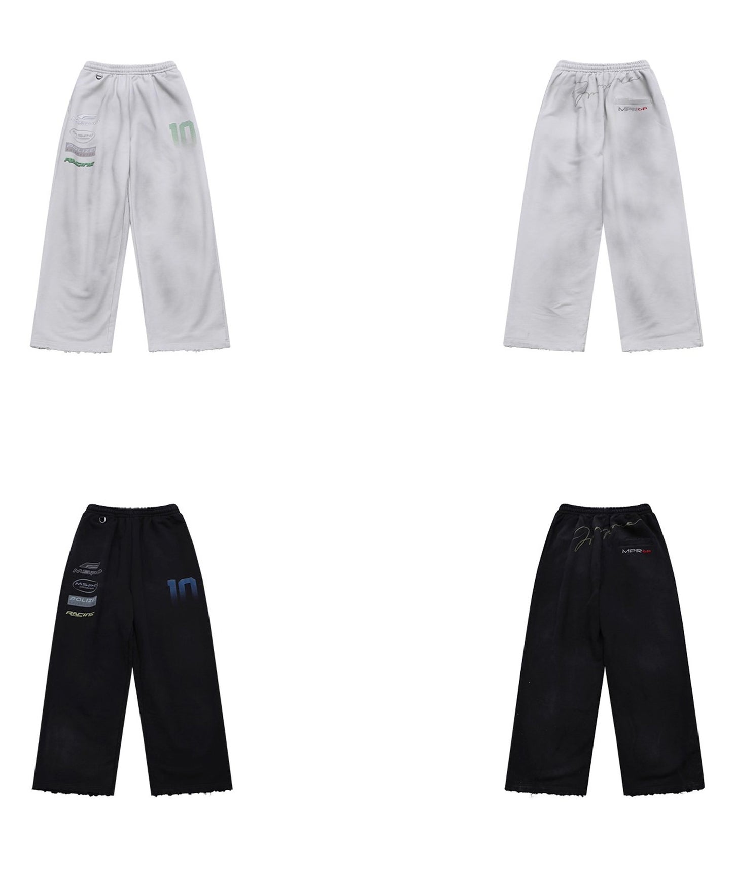 ルーズフィット レーシングデザイン スウェットパンツ XXK4394【MASONPRINCE】【2025AW】