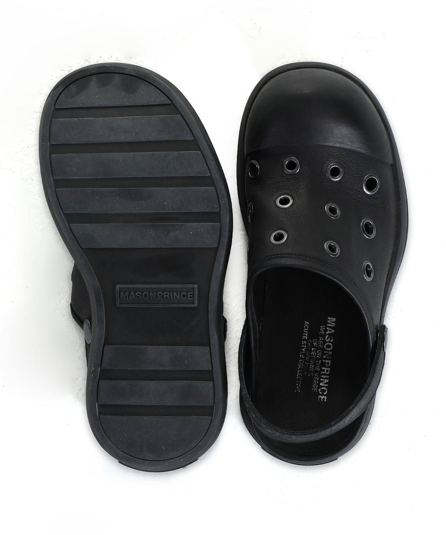 Thick-soled leather sandals/slip-ons XZ2040