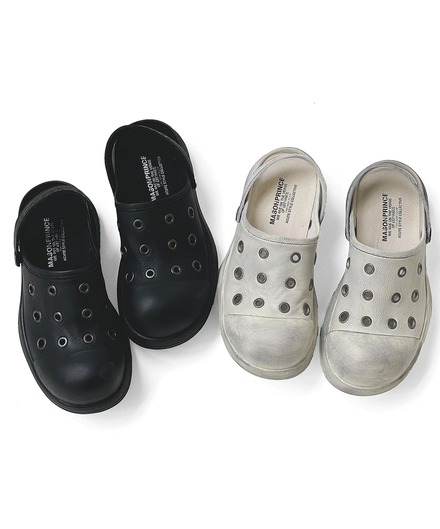Thick-soled leather sandals/slip-ons XZ2040