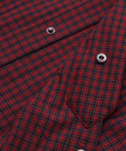 オーバーサイズ フェイクタイ チェック柄シャツ CS2181【MASONPRINCE】【2025AW】