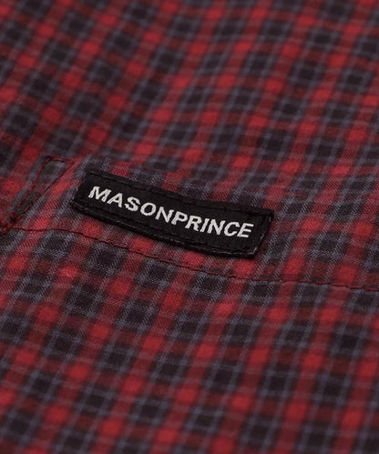 オーバーサイズ フェイクタイ チェック柄シャツ CS2181【MASONPRINCE】【2025AW】