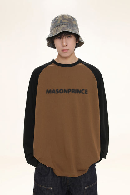 Oversized front logo raglan long TEE CT6064