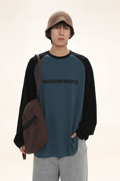 Oversized front logo raglan long TEE CT6064