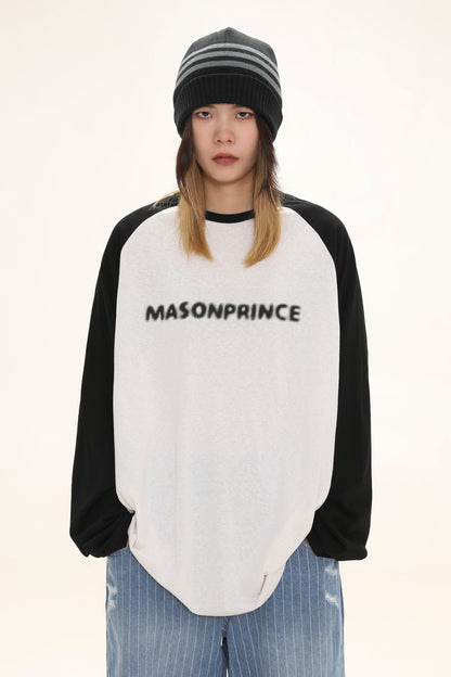 Oversized front logo raglan long TEE CT6064
