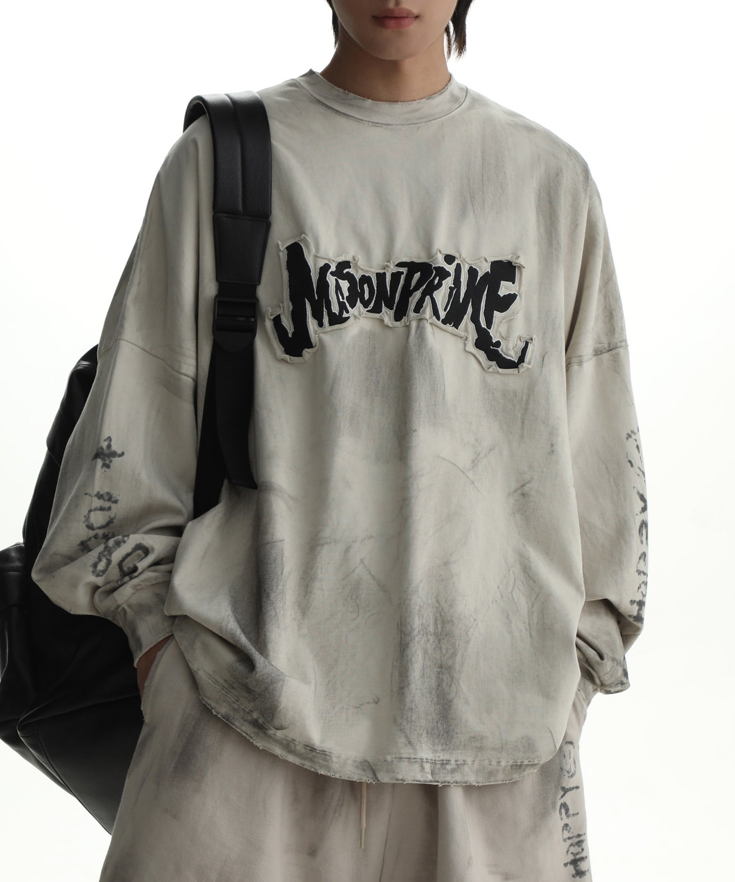 Oversized patch logo long TEE CT6105