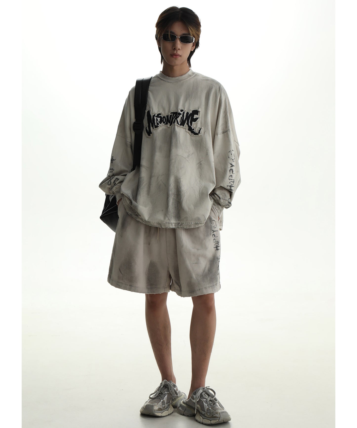 Oversized patch logo long TEE CT6105