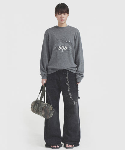 【SALE 60%OFF_特別価格適用※カートに入れるとセール価格が適用されます※】ドロップショルダー フロントロゴ ワッフル生地 ロンT CT6155【MASONPRINCE】