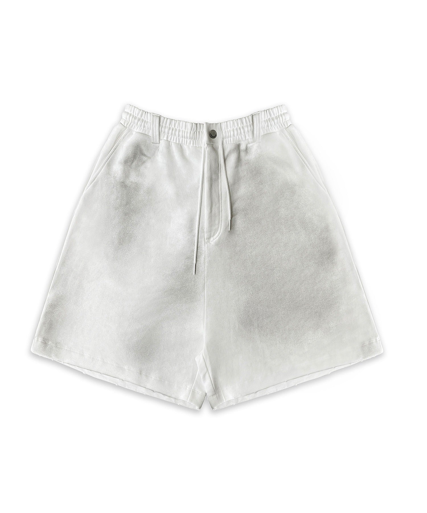 MASONPRINCE ハーフスウェットパンツ ダメージ カジュアル ロゴ セール】ルーズフィット シンプルロゴ グラデーション