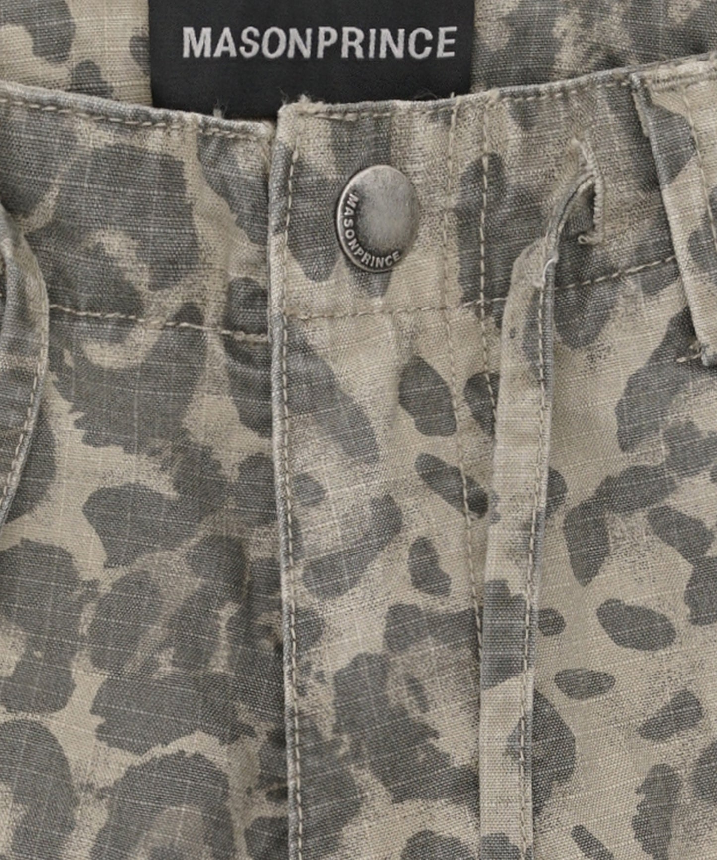 Loose fit leopard print cropped cargo pants DK3113 [2025SS]