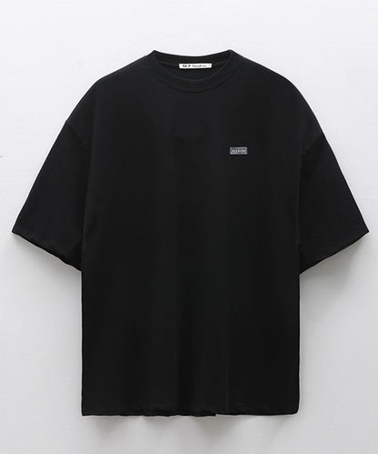 Big silhouette logo plate simple T-shirt DT2129