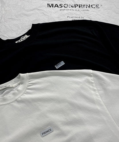 ビッグシルエットロゴプレートシンプルTシャツ DT2129