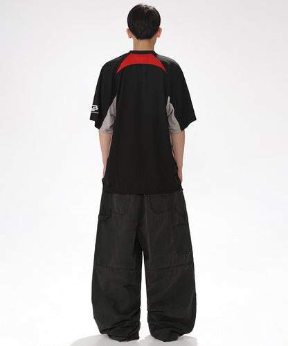 オーバーサイズ Vネック ゲームシャツ Tシャツ  DT4300【MASONPRINCE】【2025SS】