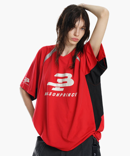 オーバーサイズ Vネック ゲームシャツ Tシャツ  DT4300【MASONPRINCE】【2025SS】