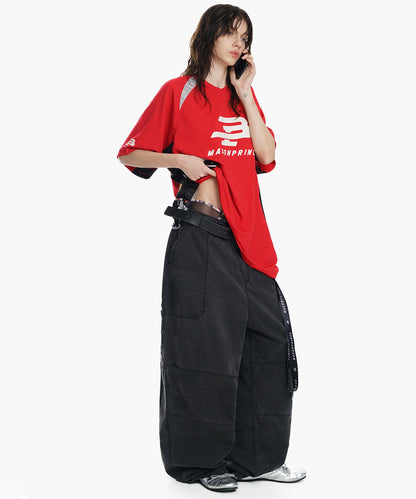 オーバーサイズ Vネック ゲームシャツ Tシャツ  DT4300【MASONPRINCE】【2025SS】