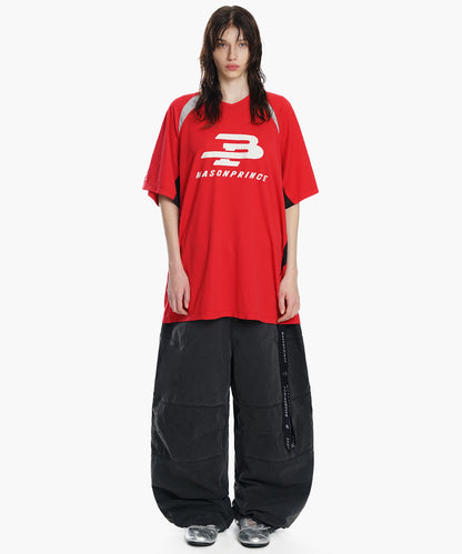 オーバーサイズ Vネック ゲームシャツ Tシャツ  DT4300【MASONPRINCE】【2025SS】