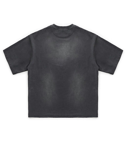 オーバーサイズ ヴィンテージ加工 掠れロゴプリント Tシャツ DT4312【MASONPRINCE】【2025SS】
