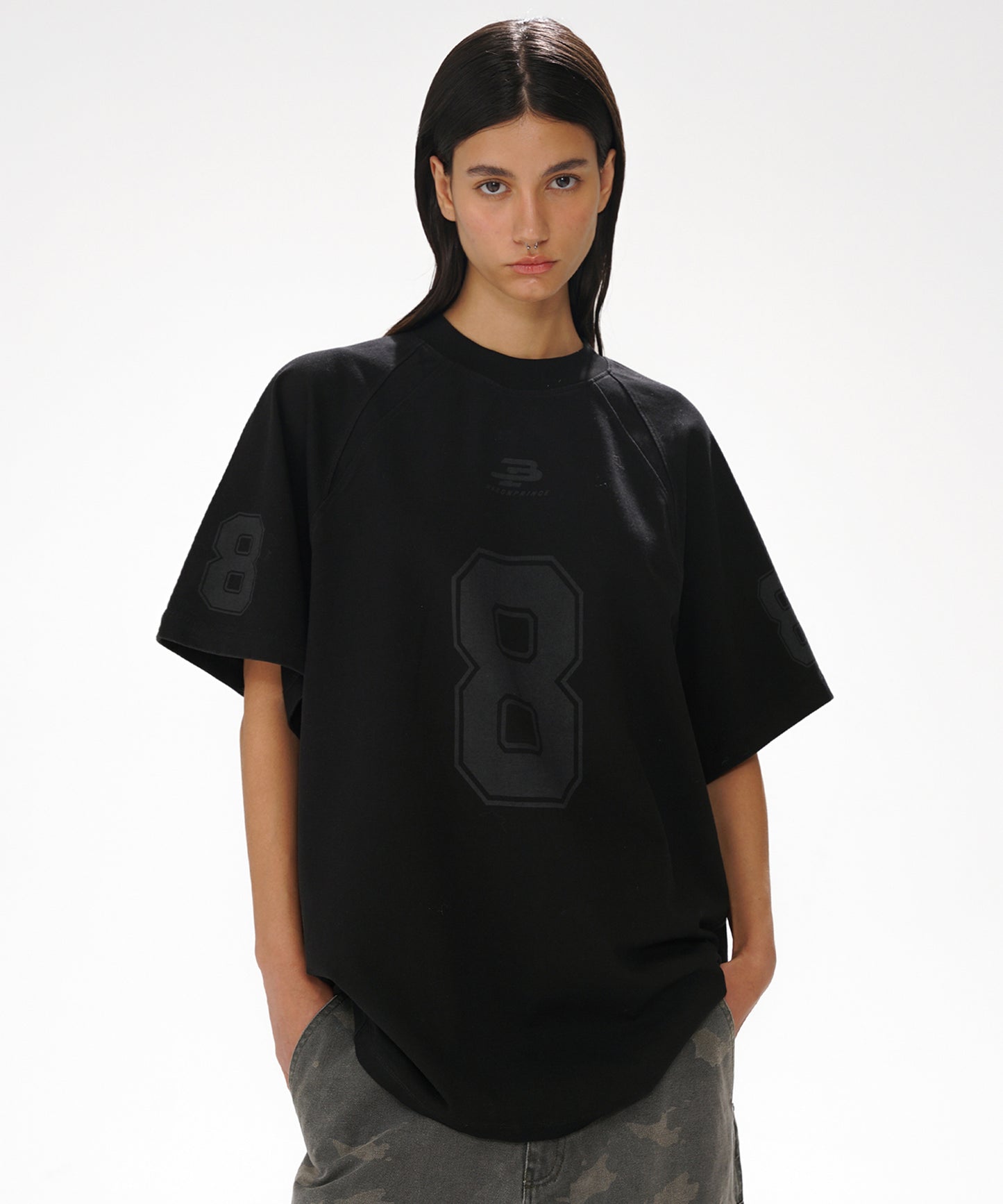 オーバーサイズ ナンバリング ゲームシャツ Tシャツ DT4314【MASONPRINCE】【2025SS】