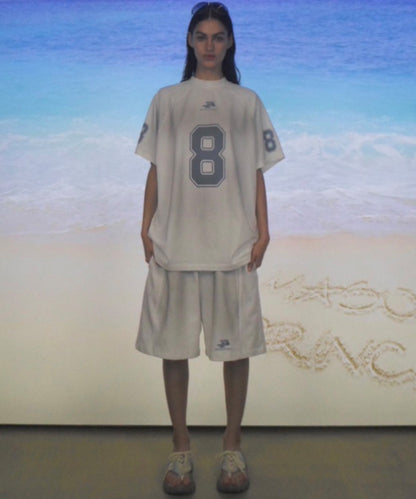 オーバーサイズ ナンバリング ゲームシャツ Tシャツ DT4314【MASONPRINCE】【2025SS】