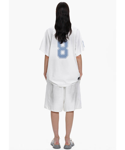 オーバーサイズ ナンバリング ゲームシャツ Tシャツ DT4314【MASONPRINCE】【2025SS】