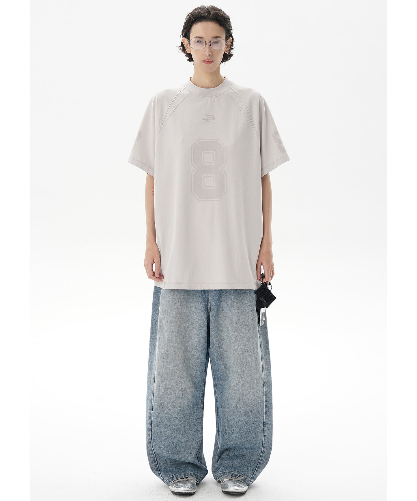 オーバーサイズ ナンバリング ゲームシャツ Tシャツ DT4314【MASONPRINCE】【2025SS】