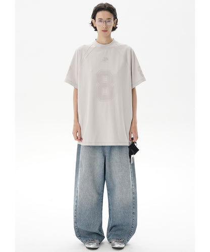 オーバーサイズ ナンバリング ゲームシャツ Tシャツ DT4314【MASONPRINCE】【2025SS】