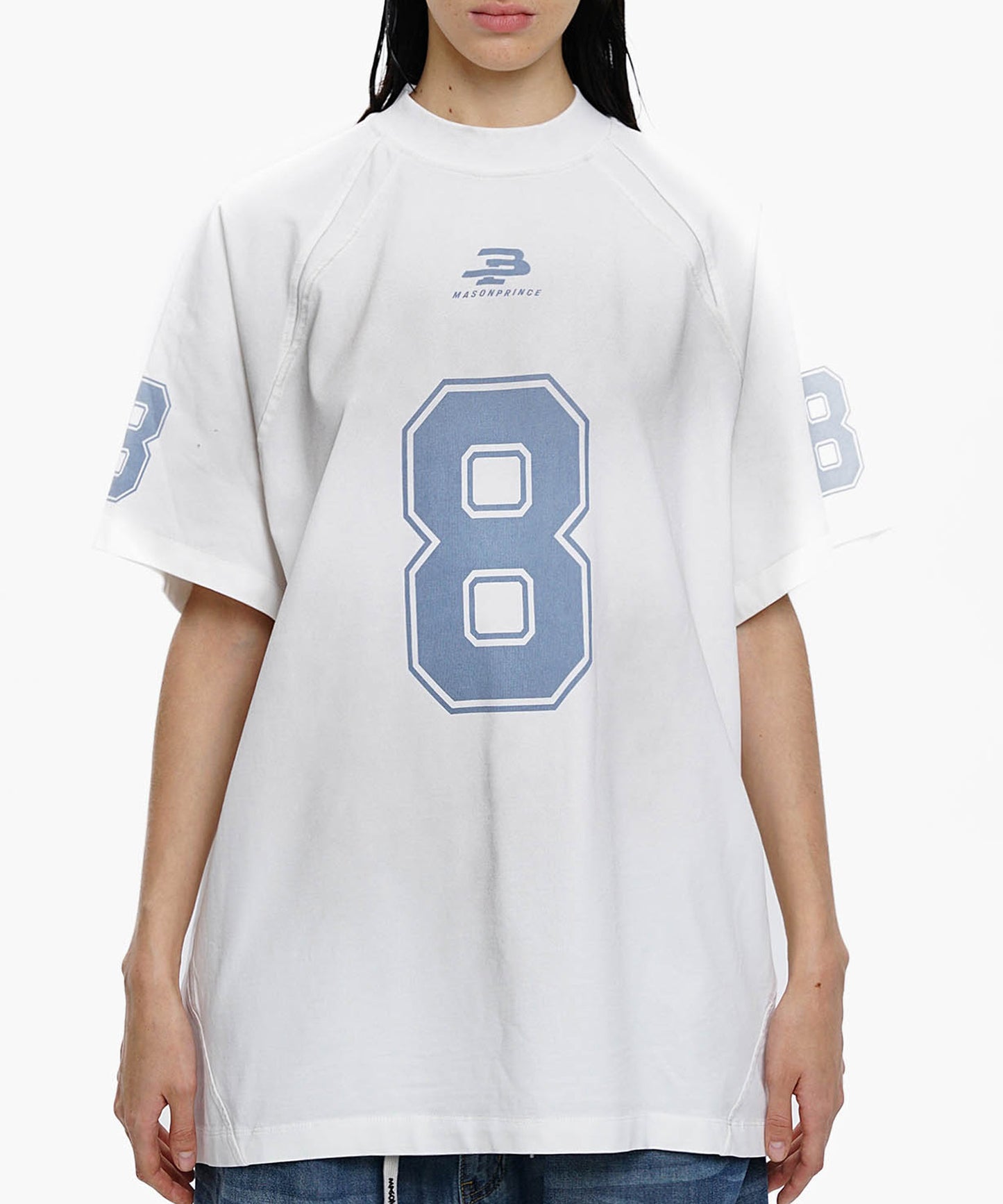 オーバーサイズ ナンバリング ゲームシャツ Tシャツ DT4314【MASONPRINCE】【2025SS】