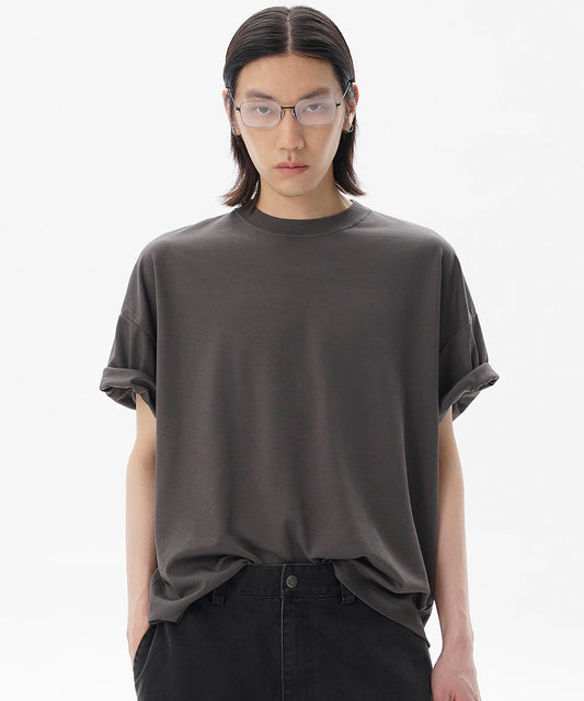 オーバーサイズ シンプル無地 Tシャツ DT4335【MASONPRINCE】【2025SS】