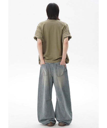 オーバーサイズ シンプル無地 Tシャツ DT4335【MASONPRINCE】【2025SS】