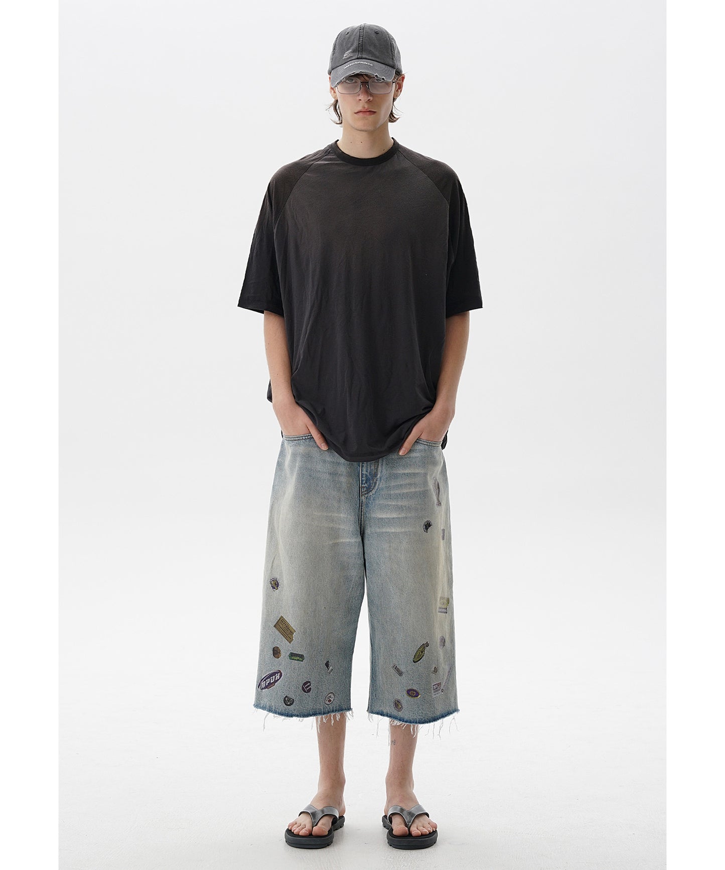 オーバーサイズ 無地 ラグラン Tシャツ DT4340【MASONPRINCE】【2025SS】