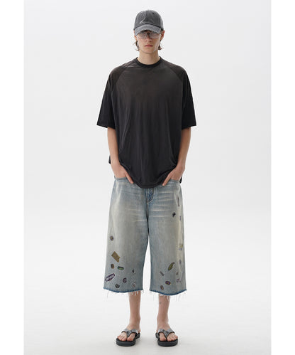オーバーサイズ 無地 ラグラン Tシャツ DT4340【MASONPRINCE】【2025SS】