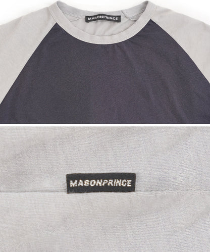 オーバーサイズ 無地 ラグラン Tシャツ DT4340【MASONPRINCE】【2025SS】