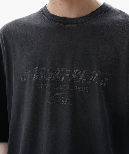 【自社サイト限定】オーバーサイズ ヴィンテージウォッシュ加工 掠れロゴプリント Tシャツ DT4344【MASONPRINCE】【2025SS】