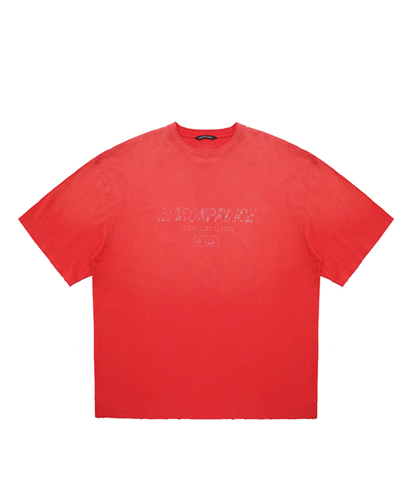 【自社サイト限定】オーバーサイズ ヴィンテージウォッシュ加工 掠れロゴプリント Tシャツ DT4344【MASONPRINCE】【2025SS】