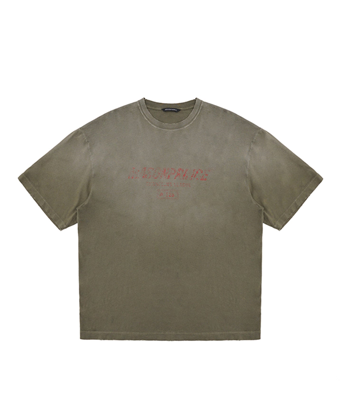 【自社サイト限定】オーバーサイズ ヴィンテージウォッシュ加工 掠れロゴプリント Tシャツ DT4344【MASONPRINCE】【2025SS】
