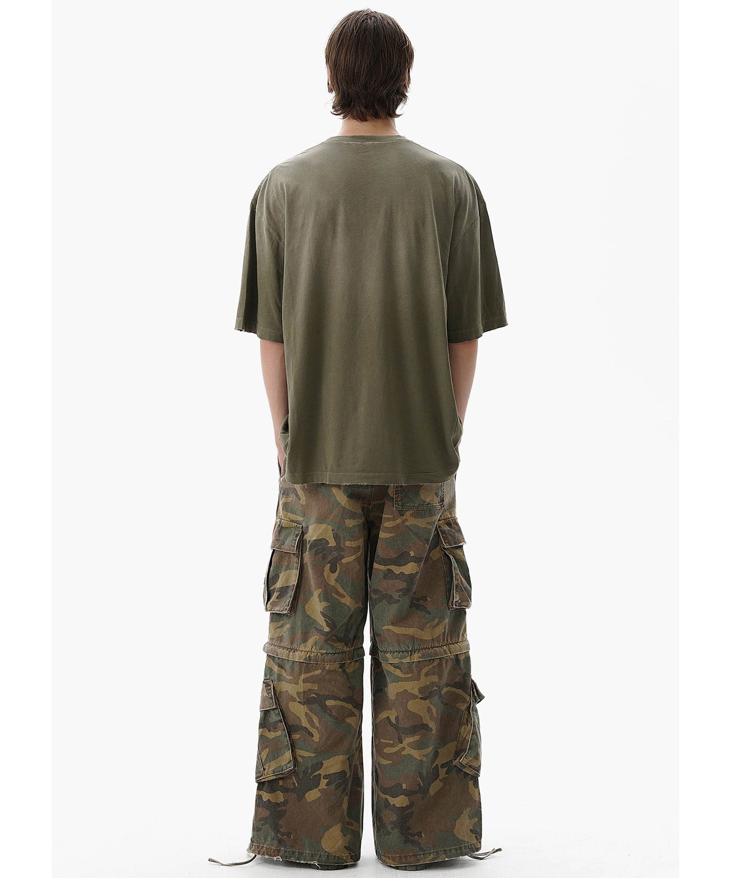 【自社サイト限定】オーバーサイズ ヴィンテージウォッシュ加工 掠れロゴプリント Tシャツ DT4344【MASONPRINCE】【2025SS】
