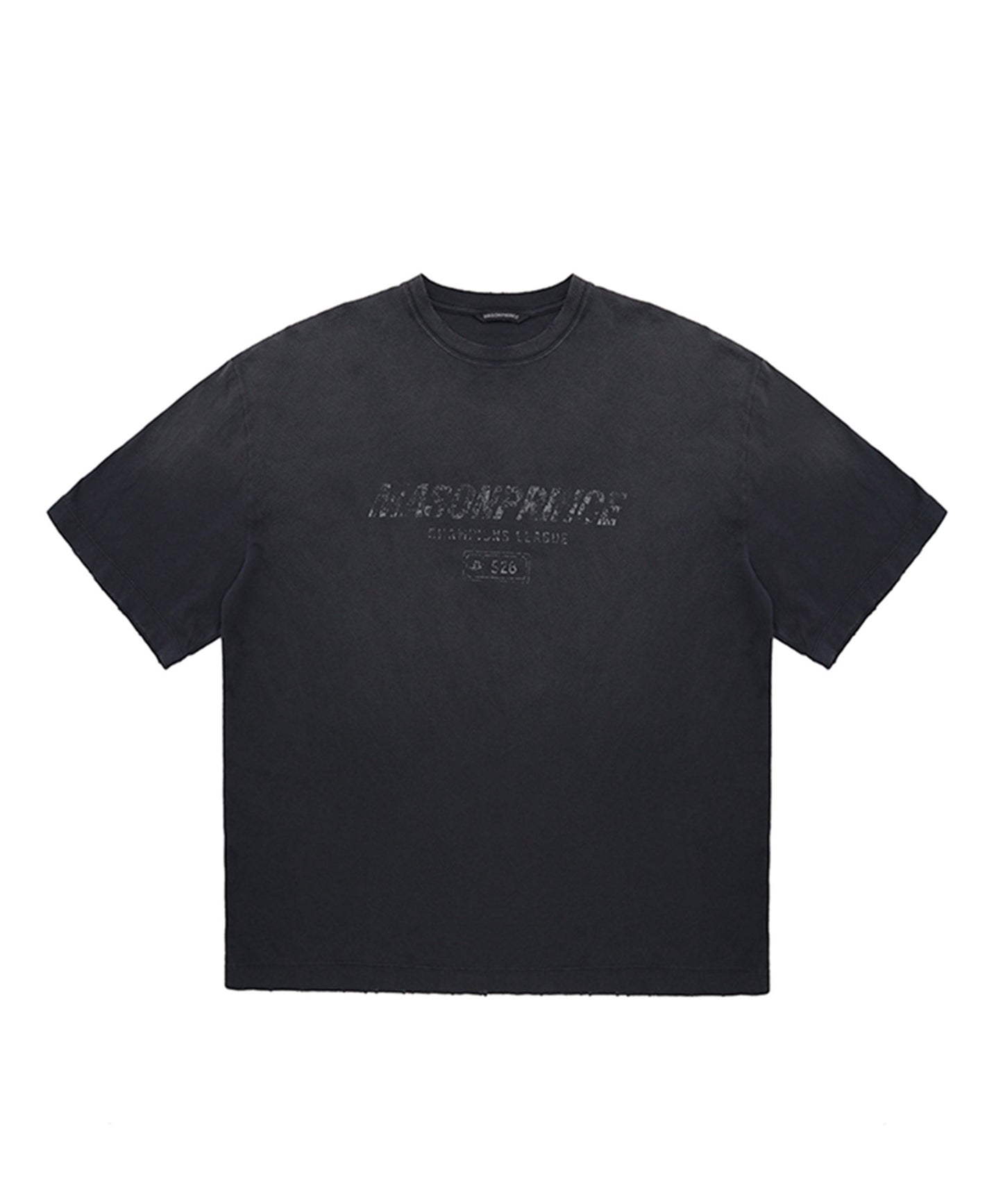 【自社サイト限定】オーバーサイズ ヴィンテージウォッシュ加工 掠れロゴプリント Tシャツ DT4344【MASONPRINCE】【2025SS】