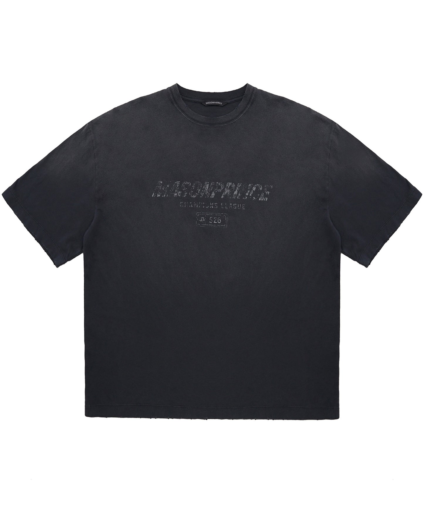 【自社サイト限定】オーバーサイズ ヴィンテージウォッシュ加工 掠れロゴプリント Tシャツ DT4344【MASONPRINCE】【2025SS】